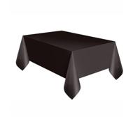Unique Party 5096 wegwerptafelkleed Rechthoekig Kunststof Zwart - thumbnail