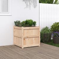 VidaXL Plantenbak 60x60x60 cm massief grenenhout - thumbnail
