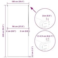 Doucherolgordijn 100x240 cm stofbreedte 96 cm - thumbnail