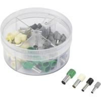 TRU COMPONENTS 739705 Assortiment adereindhulzen 4 mm², 6 mm², 10 mm², 16 mm² Deels geïsoleerd Grijs, Zwart, Ivoor, Groen 100 stuk(s) - thumbnail