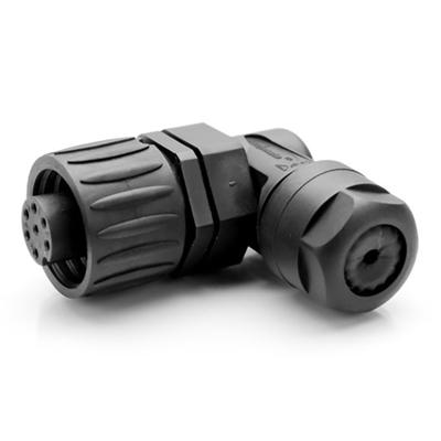 Amphenol C01630F00610012 Ecomate Connector | Female | Haaks | Soldeer | Silver Plated | Zwart