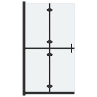 Inloopdouchewand inklapbaar 120x190 cm ESG-glas mat - thumbnail