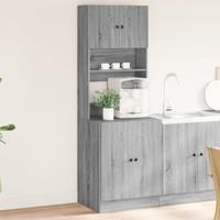 Keukenkast 60x50x180 cm bewerkt hout grijs sonoma eiken - thumbnail