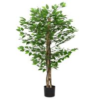 Kunst Ficus plant 788 bladeren 120 cm groen - thumbnail