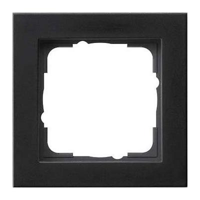 Gira E2 afdekraam mat zwart 1-voudig 021109 Gira E2 afdekraam mat zwart 1-voudig 021109