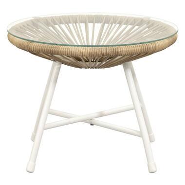 Bijzettafel Grand - naturel wicker - Ø50 cm