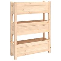 Plantenbak 77x25x104,5 cm massief grenenhout - thumbnail