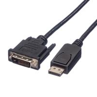 ROLINE DisplayPort Kabel DP Male - DVI Male (24+1), zwart, 1,5 m - thumbnail