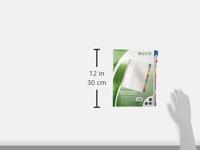 Leitz 4321 Register DIN A4 blanco Karton (dun) Grijs 10 tabbladen 43210000 - thumbnail