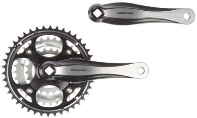 Miranda crankset beta3r plusf 42/32/22 - 8 mm verdiept alu//cnc