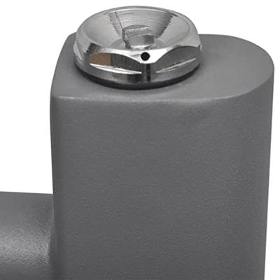 VidaXL Radiator / handdoekenrek gebogen 480x480 mm grijs