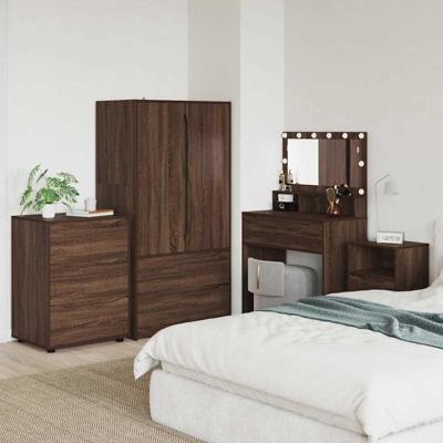 Opbergkast Bruin Eiken 60 x 48 x 81 cm Bewerkt hout Opbergkast Bruin Eiken 60 x 48 x 81 cm Bewerkt hout