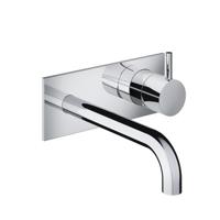 Hotbath Cobber afbouwdeel inbouw wastafelmengkraan met achterplaat en 18 cm uitloop chroom CB006EXT18CR - thumbnail