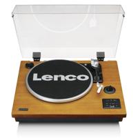 Platenspeler met Bluetooth®, USB MP3-coder, luidsprekers Hout - thumbnail