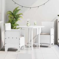 Tuinstoel 2 pcs Wit 53 x 49 x 85 cm PP - thumbnail