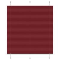 Pliss rolgordijn 120x150cm stofbreedte 119,4cm bordeauxrood - thumbnail