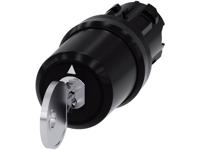 Siemens 3SU10005BL110AA0 3SU1000-5BL11-0AA0 Sleutelschakelaar Kunststof frontring Zwart 2 x 45 ° 1 stuk(s) - thumbnail