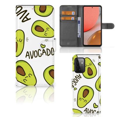 Samsung Galaxy A72 Leuk Hoesje Avocado Singing Samsung Galaxy A72 Leuk Hoesje Avocado Singing