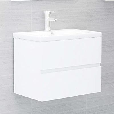 VidaXL Wastafelkast 60x38,5x45 cm bewerkt hout wit VidaXL Wastafelkast 60x38,5x45 cm bewerkt hout wit