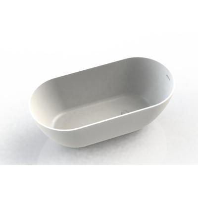 Vrijstaand Ligbad Arcqua Cusco Cast Marble 175x85x55 cm Mat Wit