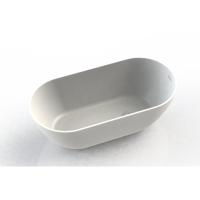 Arcqua Cusco vrijstaand ligbad 175x85x55cm cast marble Mat Wit BAD119191 - thumbnail