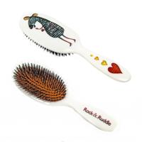 Rock & Ruddle Haarborstel Zebra - thumbnail