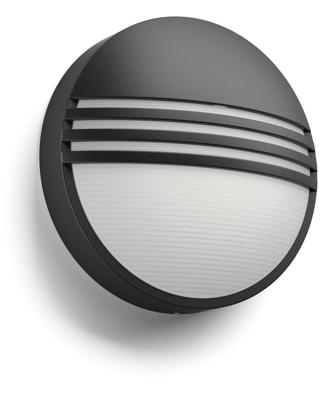 Philips LED Yarrow 172963016 LED-buitenlamp (wand) LED LED vast ingebouwd 6 W Zwart