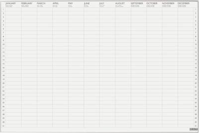 Desq jaarplanner Ultra Thin, magnetisch, ft 60 x 90 cm Desq jaarplanner Ultra Thin, magnetisch, ft 60 x 90 cm