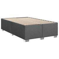 Boxspring met matras stof donkergrijs 90x190 cm - thumbnail