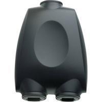 Inakustik in-akustik 2 poorten Toslink-splitter Zwart - thumbnail