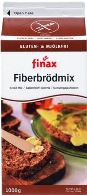 Finax Broodmix bruin vezelrijk glutenvrij 1 Kilogram