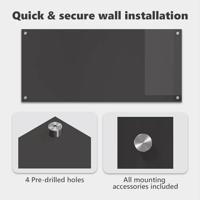 VidaXL Keuken spatscherm donkergrijs 110 x 50 cm gehard glas - thumbnail