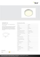 SLV 1004702 SENSER 24 LED-plafondlamp LED vast ingebouwd 15 W Wit - thumbnail