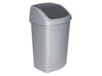 Curver afvalbak swing zilver/antrac. 50L - thumbnail