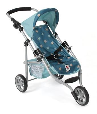Poppenwagen Jogger Lola - Stars Turquoise Poppenwagen Jogger Lola - Stars Turquoise