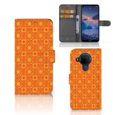 Nokia 5.4 | Telefoon Hoesje | Batik Oranje