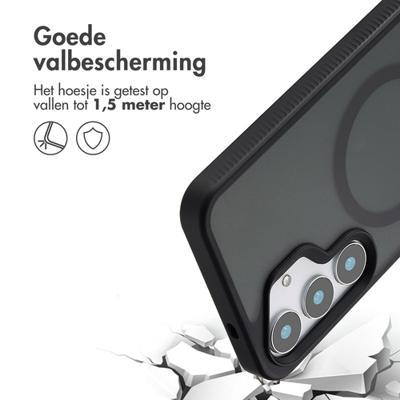 Accezz Rugged Frosted MagSafe Backcover voor Samsung Galaxy S25 Plus Telefoonhoesje Zwart Accezz Rugged Frosted MagSafe Backcover voor Samsung Galaxy S25 Plus Telefoonhoesje Zwart