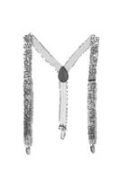 Bretels pailletten zilver - thumbnail