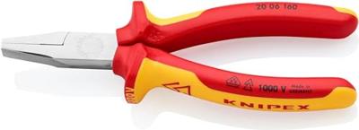 Knipex Platbuigtang zwart geatramenteerd met kunststof bekleed 160 mm - 2001160