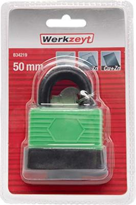Werkzeyt Hangslot Groen 50Mm - B34219 Werkzeyt Hangslot Groen 50Mm - B34219