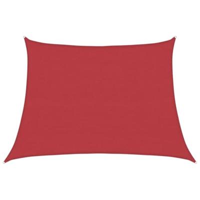 VidaXL Zonnezeil 160 g/m² 4/5x3 m hdpe rood