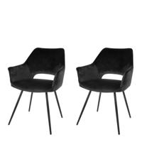 Riverdale Eve eetkamerstoel zwart - thumbnail