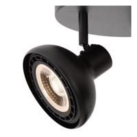 Lucide SENSAS - Plafondspot - Ø 25,8 cm - 3xGU10 (ES111) - Zwart - thumbnail