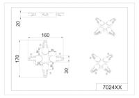 Trio 2-fase zwarte kruisverbinderDuoline - 702432 - thumbnail