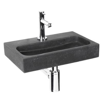 Differnz Flat small fonteinset natuursteen kraan recht chroom 38 x 24 x 7 cm Differnz Flat small fonteinset natuursteen kraan recht chroom 38 x 24 x 7 cm