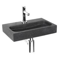 Differnz Flat small fonteinset natuursteen kraan recht chroom 38 x 24 x 7 cm - thumbnail