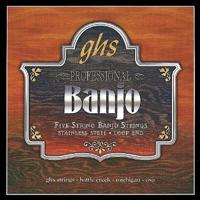GHS PF180 Stainless Steel 5-string Medium snarenset banjo - thumbnail