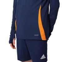 adidas Real Madrid Trainingstrui 1/4-Zip 2024-2025 Donkerblauw Oranje Lichtblauw - thumbnail