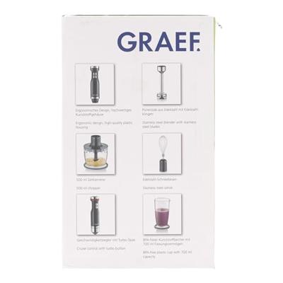 Graef Staafmixer Zwart, Zilver