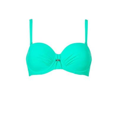 Beachlife voorgevormde strapless bandeau bikinitop lichtgroen Beachlife voorgevormde strapless bandeau bikinitop lichtgroen